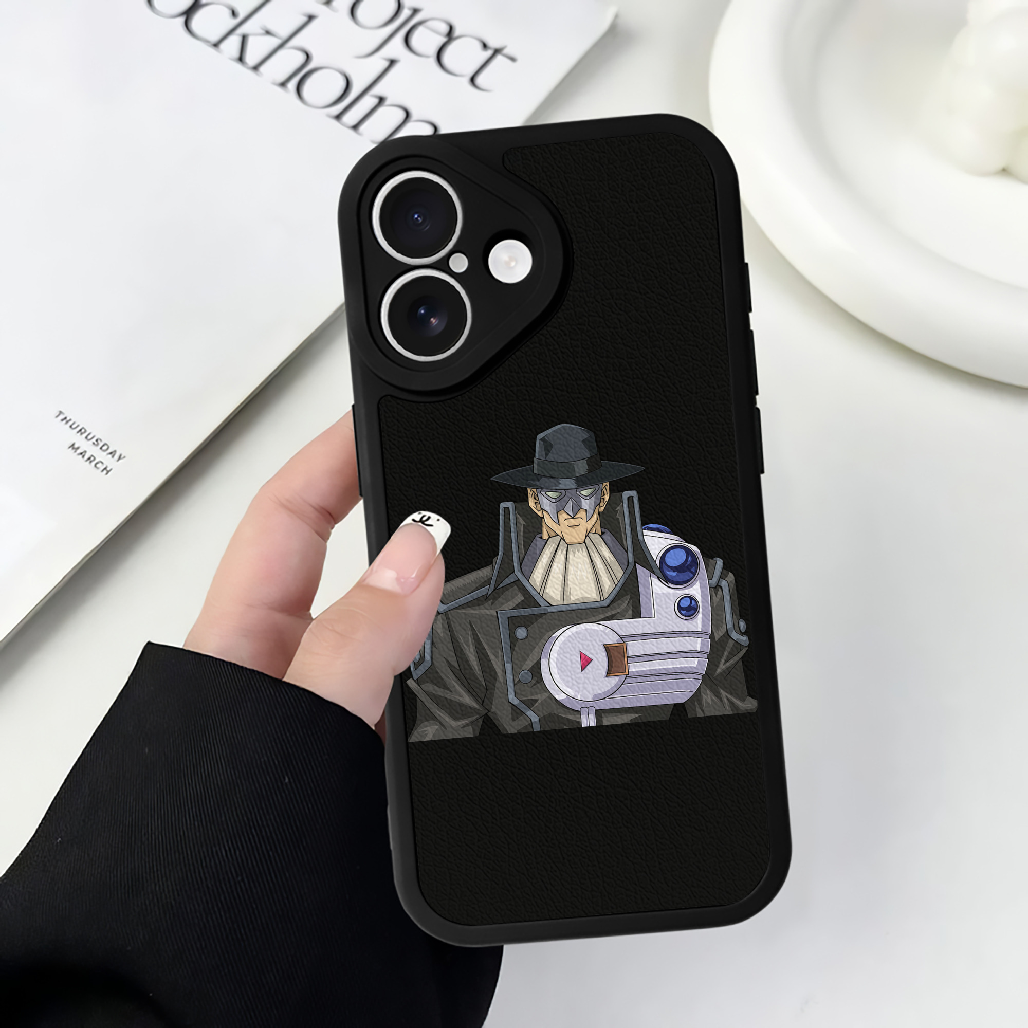 （画像用） 遊☆戯☆王 Yu-Gi-Oh! 【iPhone 16シリーズ対応】シリコンスマホケース（レザー調） 材質：シリコン